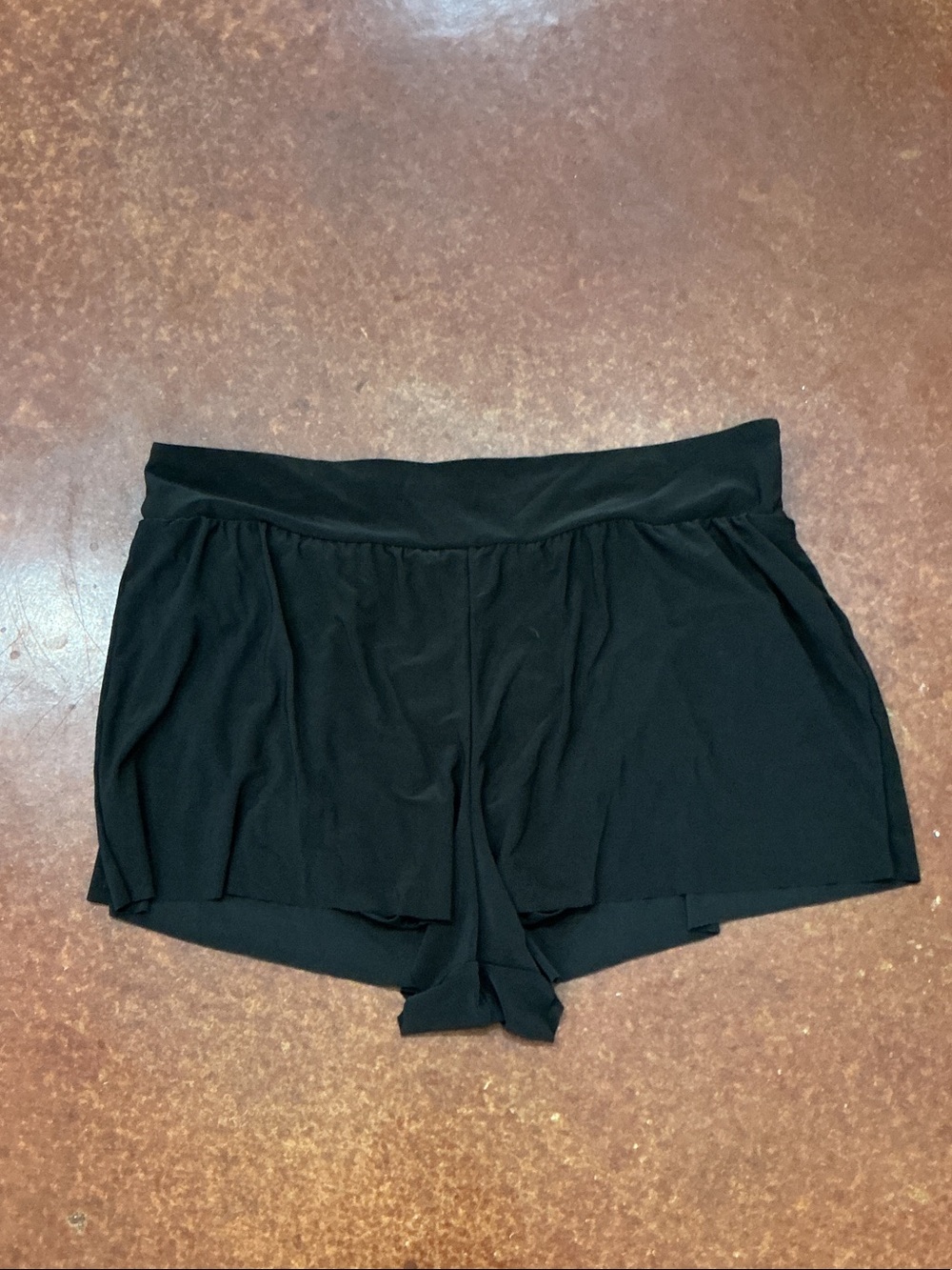 Aqua Green Black Flow Shorts Swim Coverup